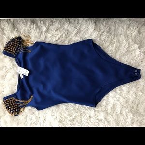 Blue bodysuit